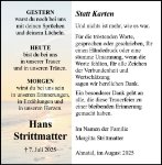 eine Anzeige